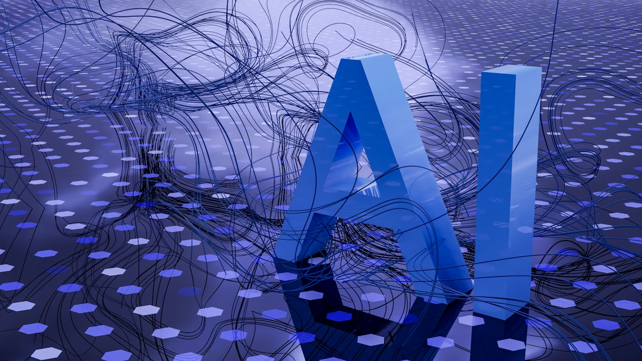 Abstrakte Darstellung neuronaler Netzwerk-Strukturen